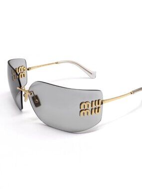 Miu Miu Runway Sunglasses - 54Y Light Gray
